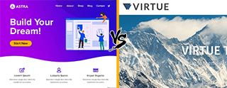 Astra vs Virtue Theme comparison [2025]