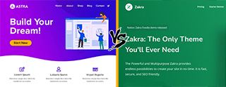 Astra vs Zakra Theme comparison [2025]