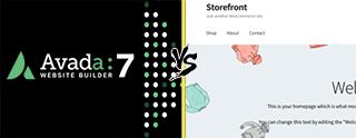 Avada vs Storefront themes comparison [2025]