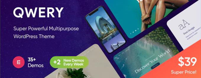 Qwery Best Elementor themes