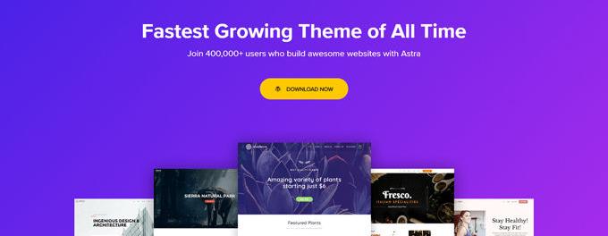 Best free Woocommerce themes Astra