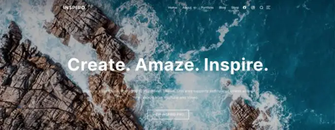 Best free WordPress themes Inspiro