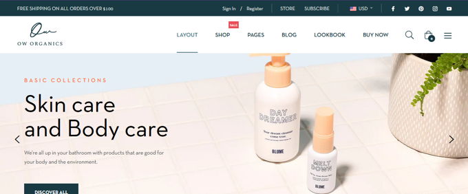 Oworganic Best Shopify Themes [2025]