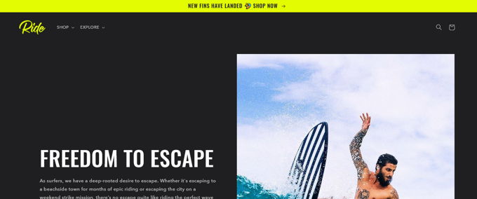 Ride Best Shopify Themes [2025]