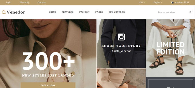 Venedor Best Shopify Themes [2025]