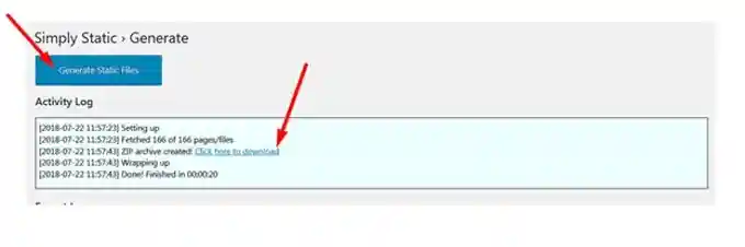 Convert Wordpress to HTML generate files