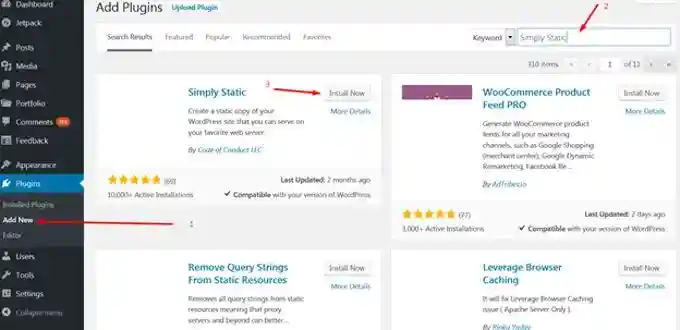 Convert Wordpress to HTML Simply Static