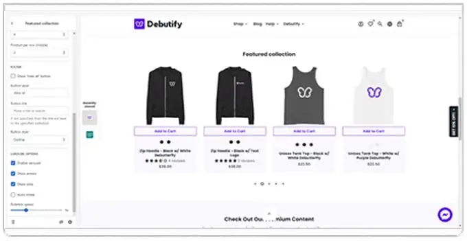 Debutkan penggeser Produk Debutkan penggeser Produk
