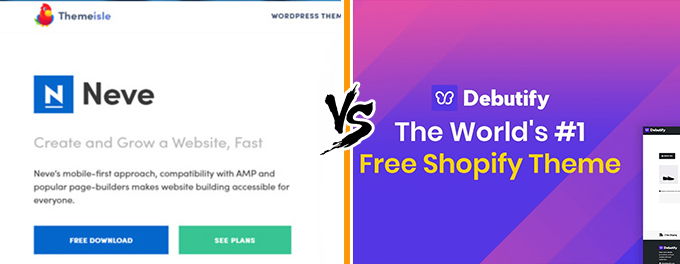 Neve vs Debutify Theme Comparison Test For [05-2023]