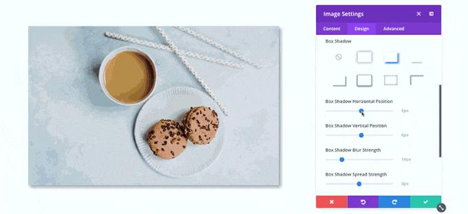 Professional shadow effects in Divi Drop Shadows