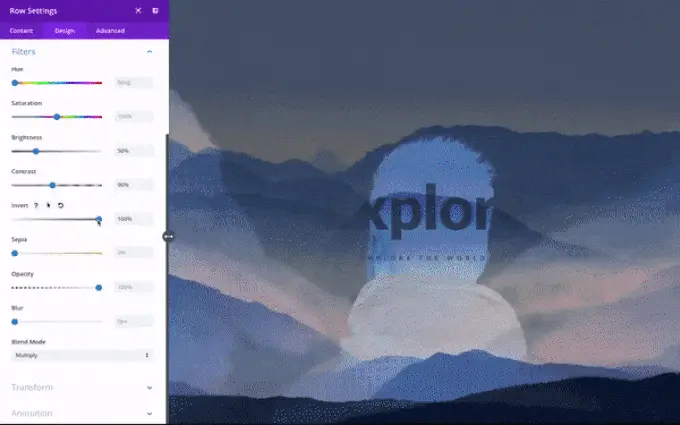 Add dynamics with Divi Effects