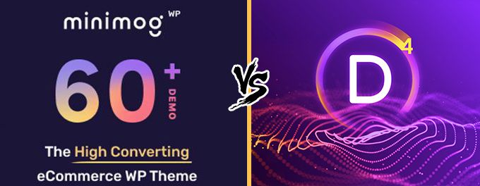 Divi vs Minimog comparison Divi vs Minimog
