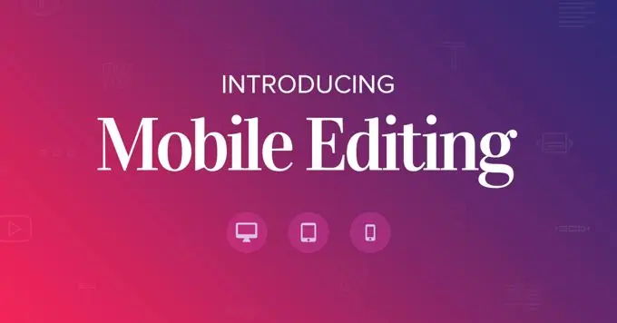 Elementor Mobile editing Elementor Mobile editing