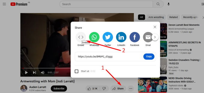 Embedding Youtube videos in Wordpress Gutenberg embed code Embedding Youtube videos in Wordpress Gutenberg embed code