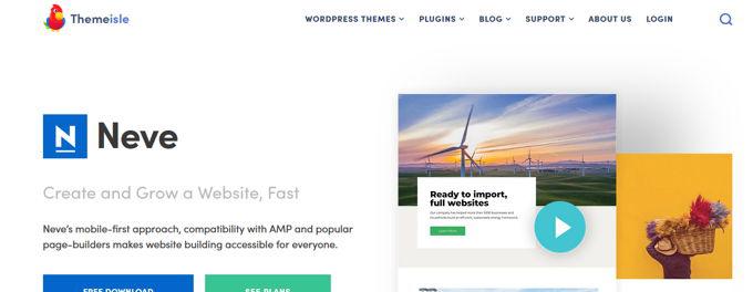 Best free Woocommerce themes Neve