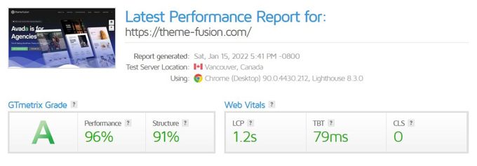 Fusion-Builder's speed and performance benchmarks
