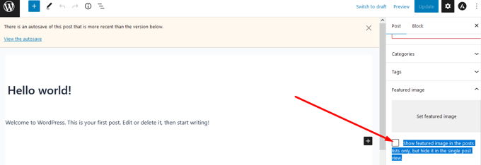Hide featured image WordPress Astra Theme Hide featured image WordPress Astra Theme