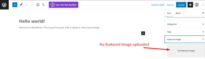 Hide featured image WordPress not uploading Hide featured image WordPress not uploading