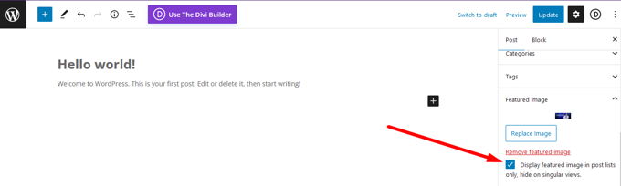 Hide featured image WordPress Using a plugin Hide featured image WordPress Using a plugin