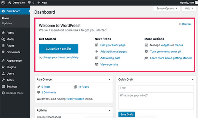 Remove Welcome Panel from WordPress Dashboard Remove Welcome Panel from WordPress Dashboard