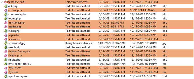 How copy customizations to child theme Winmerge How copy customizations to child theme Winmerge