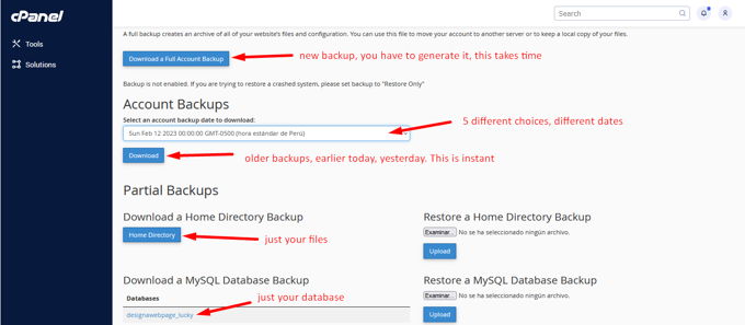 How to backup a WordPress website using a Webhost Panel How to backup a WordPress website using a Webhost Panel