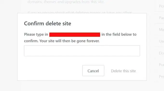How to Delete a WordPress.com Site