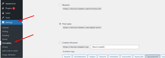 How to rest WordPress Permalinks backend WP