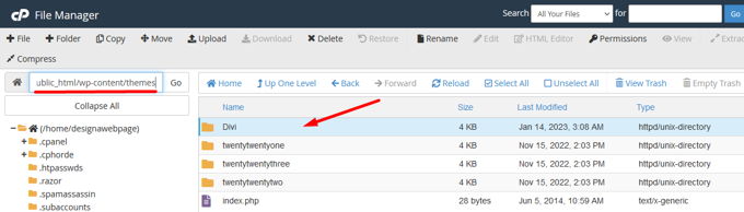 How to update theme in WordPress locate theme files