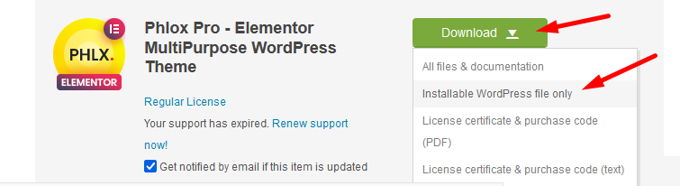 How to update theme in WordPress Themeforest download