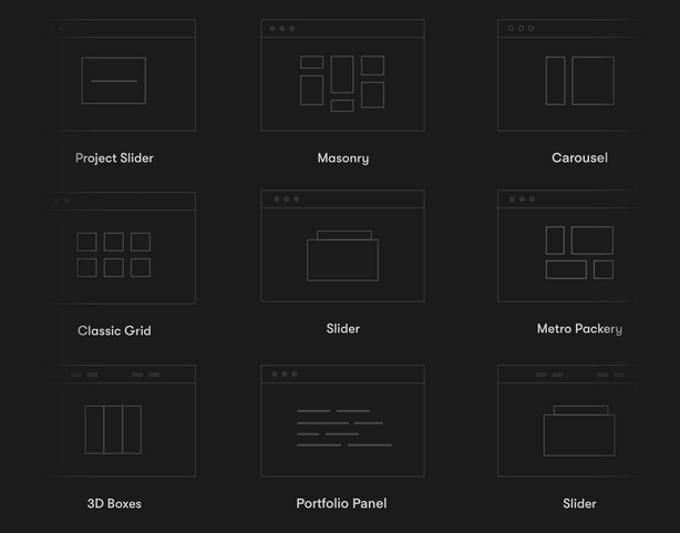 Hub theme review portfolios