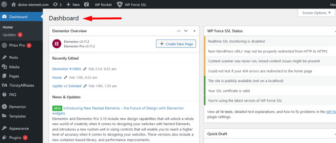 Is Wordpress a CMS Dashboard Is Wordpress a CMS Dashboard