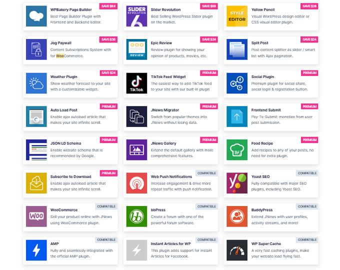 JNews review Premium plugins included JNews Theme Premium plugins included