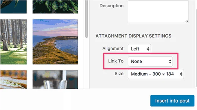 Wordpress image unlinked Wordpress image unlinked
