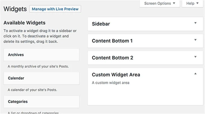 Function wp content