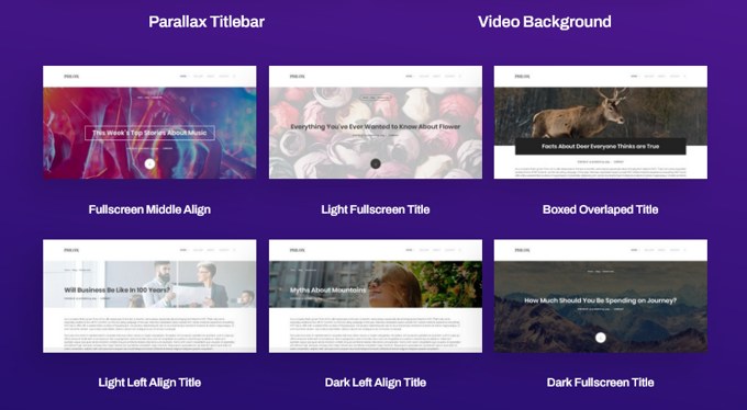 Phlox review Header Effects Phlox Theme review Header Effects