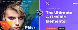 Phlox vs Royal Elementor comparison [2025]