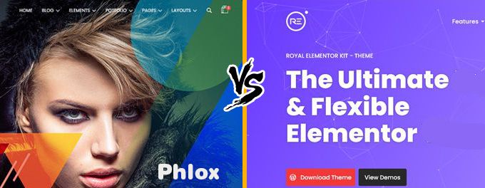 Phlox vs Royal Elementor Phlox vs Royal Elementor