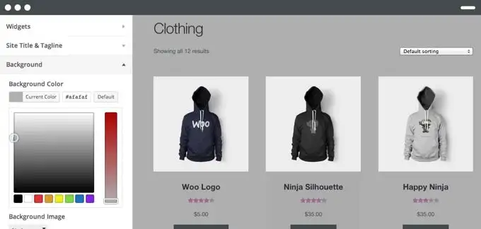 Storefront theme shop layout example 3