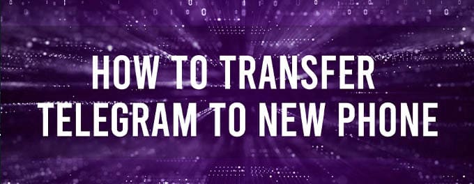 how to transfer telegram data to new number