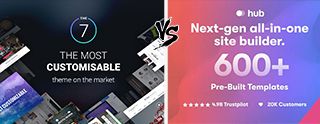 The7 vs Hub Theme comparison [2025]