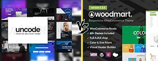 Uncode vs Woodmart comparison [2025]