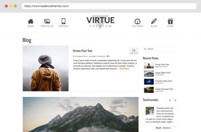 Virtue review Blogs Virtue Theme review Blogs