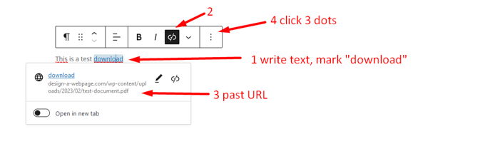 WordPress link to PDF Gutenberg Paragraph WordPress link to PDF Gutenberg Paragraph