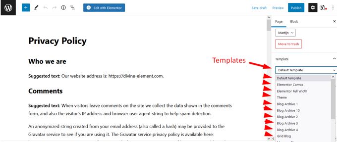WordPress Templates in a theme WordPress Templates in a theme
