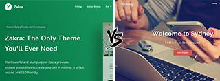 Zakra vs Sydney Theme comparison [2025]