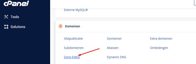 Zoho Mail install Cpanel Zone Editor